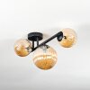 Chehalis Plafonnier, Boule lumineuse Ambre, 3 lumières