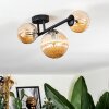 Chehalis Plafonnier, Boule lumineuse Ambre, 3 lumières