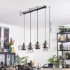 Fanhaes Suspension, Suspension Chrome, Fumé, 4 lumières