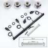 Fanhaes Suspension, Suspension Chrome, Fumé, 4 lumières