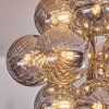 Chehalis Plafonnier, Boule lumineuse 39 cm LED Fumé, 13 lumières