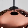Ripoll Suspension, Boule lumineuse, Suspension grappe Bleu, Vert, Cuivré, 5 lumières
