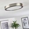 Plafonnier Finsrud LED Nickel mat, 1 lumière