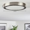 Plafonnier Finsrud LED Nickel mat, 1 lumière