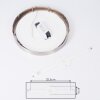 Plafonnier Finsrud LED Nickel mat, 1 lumière