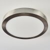 Plafonnier Finsrud LED Nickel mat, 1 lumière