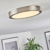 Plafonnier Finsrud LED Nickel mat, 1 lumière