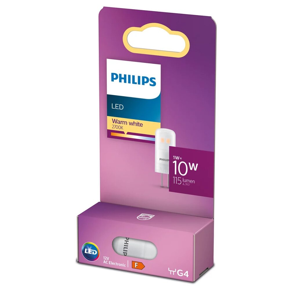 Philips LED G4 0,9W 2700K 110lm main product photo