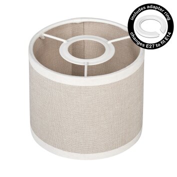 Abat-jour en tissu  Bassagoda pièce de rechange, Abat-jour beige, Blanc