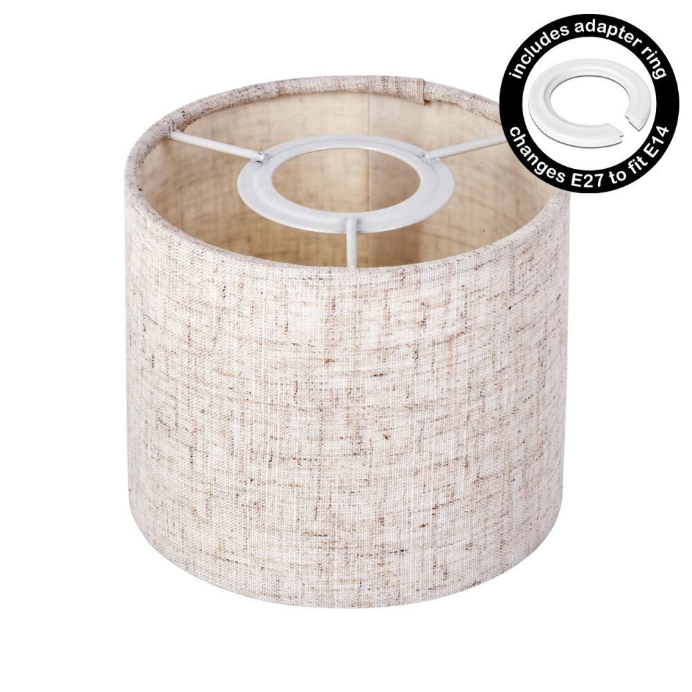 Abat-jour en tissu Bassagoda pièce de rechange, Abat-jour Écru, Blanc main product photo