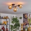 Gastor Plafonnier, Boule lumineuse Ambre, 3 lumières