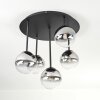 Chehalis Plafonnier, Boule lumineuse Clair, Fumé, 5 lumières