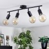 Geira Plafonnier Noir, 4 lumières