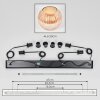 Koyoto Suspension, Boule lumineuse, Suspension Ambre, 4 lumières