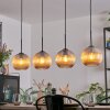Koyoto Suspension, Boule lumineuse, Suspension Ambre, 4 lumières