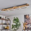 Pompu Plafonnier LED Bois clair, Noir, 1 lumière