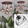 Chehalis Plafonnier, Boule lumineuse Clair, Fumé, 5 lumières