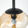 Chehalis Plafonnier, Boule lumineuse Ambre, Clair, 5 lumières