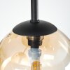 Chehalis Plafonnier, Boule lumineuse Ambre, Clair, Fumé, 5 lumières