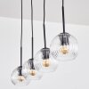 Ripoll Suspension, Boule lumineuse, Suspension Clair, 4 lumières