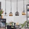 Ripoll Suspension, Boule lumineuse, Suspension Ambre, Clair, Fumé, 4 lumières