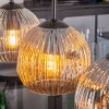 Ripoll Suspension, Boule lumineuse, Suspension Ambre, Clair, Fumé, 4 lumières