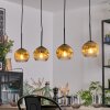 Ripoll Suspension, Boule lumineuse, Suspension Or, Clair, 4 lumières