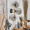 Gastor Boule lumineuse, Applique murale 42 cm Or, Noir, 3 lumières