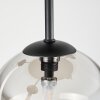 Chehalis Plafonnier, Boule lumineuse 45 cm Fumé, 5 lumières