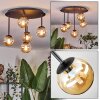 Chehalis Plafonnier, Boule lumineuse 39.5 cm Ambre, 5 lumières