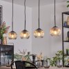 Ripoll Suspension, Boule lumineuse, Suspension Ambre, Clair, 4 lumières