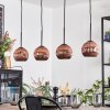 Ripoll Suspension, Boule lumineuse, Suspension Cuivré, 4 lumières