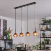 Ripoll Suspension, Boule lumineuse, Suspension Clair, Cuivré, 4 lumières