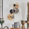 Gastor Boule lumineuse, Applique murale Or, Noir, 3 lumières