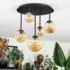 Chehalis Plafonnier, Boule lumineuse 42.5 cm Ambre, 5 lumières