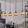 Ripoll Suspension, Boule lumineuse, Suspension Ambre, 4 lumières