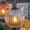 Ripoll Suspension, Boule lumineuse, Suspension Or, Clair, Cuivré, Fumé, 4 lumières