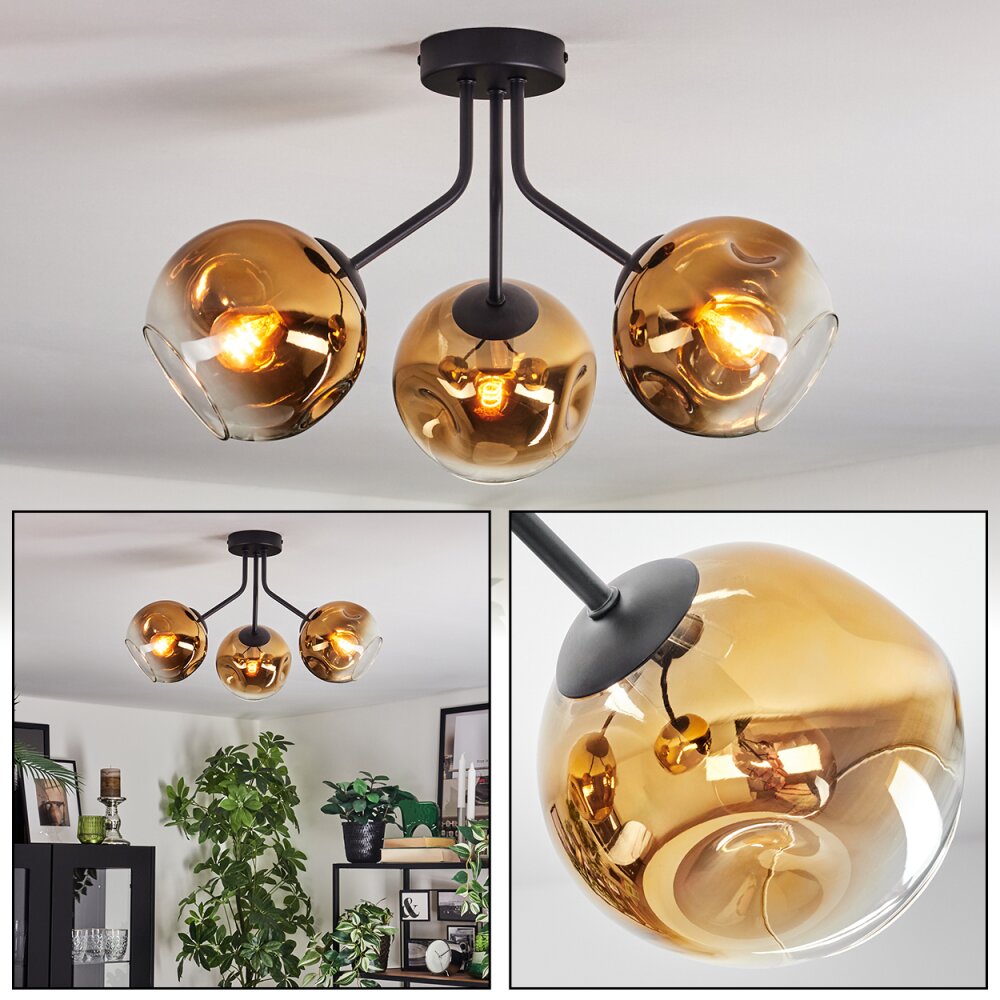 Ripoll Plafonnier, Boule lumineuse Or, Clair, 3 lumières main product photo