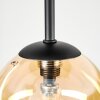 Chehalis Plafonnier, Boule lumineuse Ambre, Fumé, 5 lumières