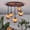 Chehalis Plafonnier, Boule lumineuse Fumé, 5 lumières