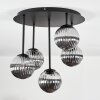 Chehalis Plafonnier, Boule lumineuse Fumé, 5 lumières