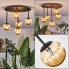 Chehalis Plafonnier, Boule lumineuse Ambre, 5 lumières