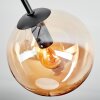 Gastor Plafonnier, Boule lumineuse 42 cm Ambre, Clair, Fumé, 3 lumières