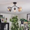 Gastor Plafonnier, Boule lumineuse 42 cm Ambre, Clair, Fumé, 3 lumières