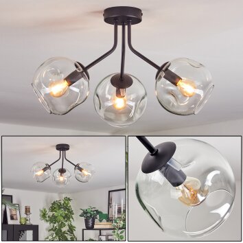 Ripoll Plafonnier, Boule lumineuse Clair, 3 lumières