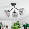 Koyoto Plafonnier, Boule lumineuse Clair, Fumé, 3 lumières