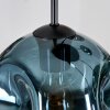 Ripoll Suspension, Boule lumineuse, Suspension grappe Bleu, Chrome, Or, Vert, Cuivré, Fumé, 5 lumières