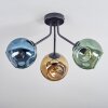 Ripoll Plafonnier, Boule lumineuse Bleu, Or, Vert, 3 lumières