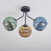 Koyoto Plafonnier, Boule lumineuse Bleu, Or, Vert, 3 lumières