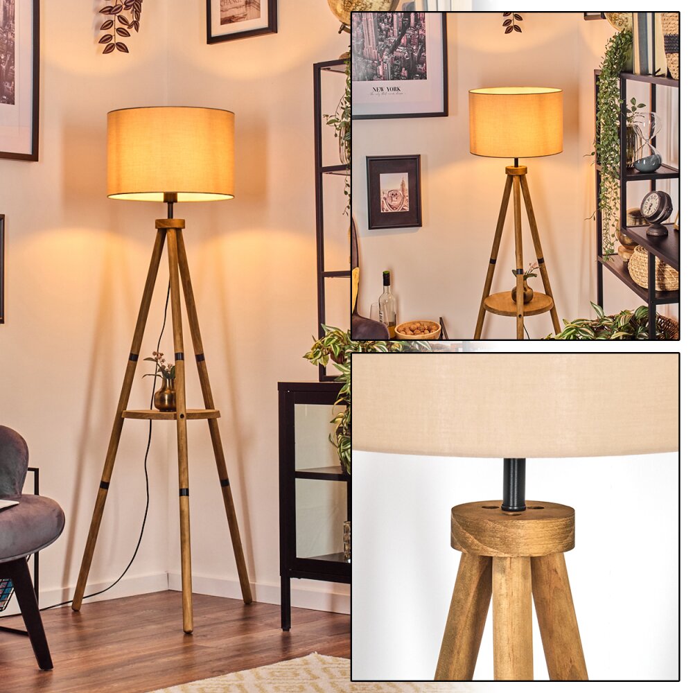 Soungou Lampadaire Brun, Écru, Noir, 1 lumière main product photo